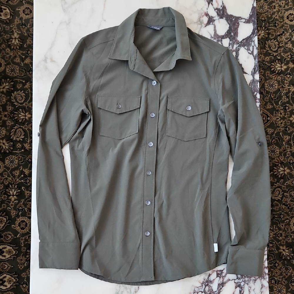 Eddie Bauer Olive Green Women's Shirt
